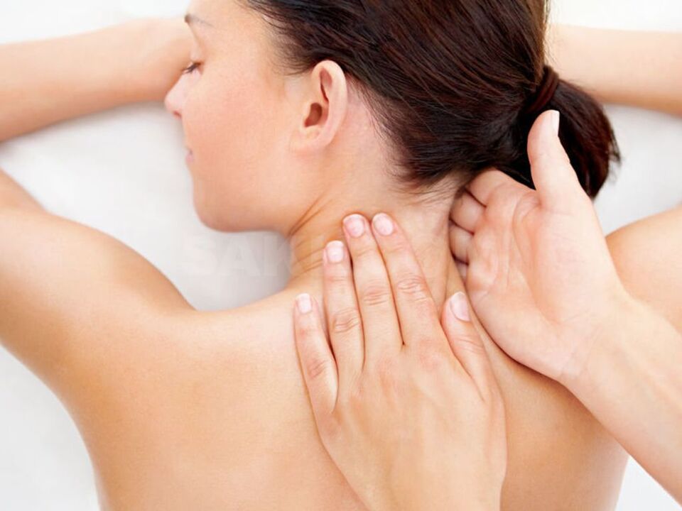 masaža vratu za osteohondrozo